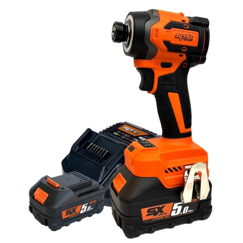 Ütvecsavarozó, akkus 18V  205 Nm 1/4'' bit 2db 5.0Ah - SP Tools