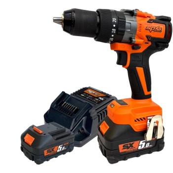 Ütvefúró-csavarbehajtó, akkus 18V   65 Nm 2db 5.0Ah 13 mm - SP Tools