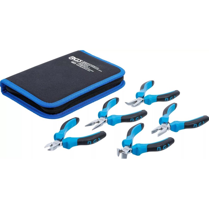 Fogó készlet 5 db-os - MINI: 105-115-120-125-130 mm - Elektronikai - BGS Fogó készlet 5 db-os - MINI: 105-115-120-125-130 mm - Elektronikai - BGS