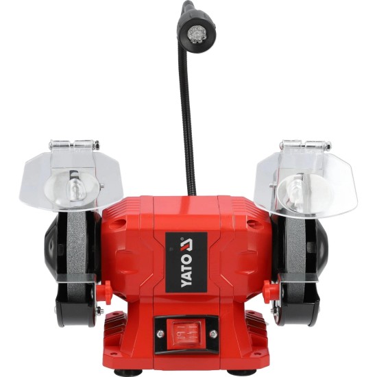 Kettős köszörű, 250 W 150 mm, géplámpával - Yato