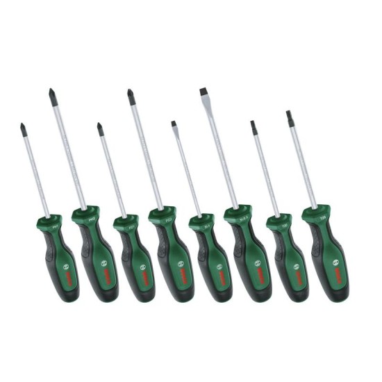 BOSCH Csavarhúzó készlet 8 részes S2 (PH, PZ, SL, TX) BOSCH Csavarhúzó készlet 8 részes S2 (PH, PZ, SL, TX)