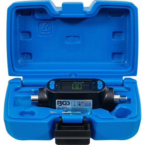 Nyomatékmérő adapter digitális 1/4'' 6-30 Nm - BGS Nyomatékmérő adapter digitális 1/4'' 6-30 Nm - BGS