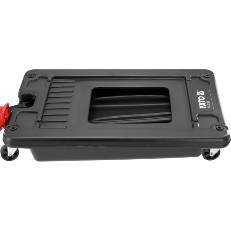 Olajleeresztő 65 literes műanyag, gurulós, tekerős olajpumpával -Yato