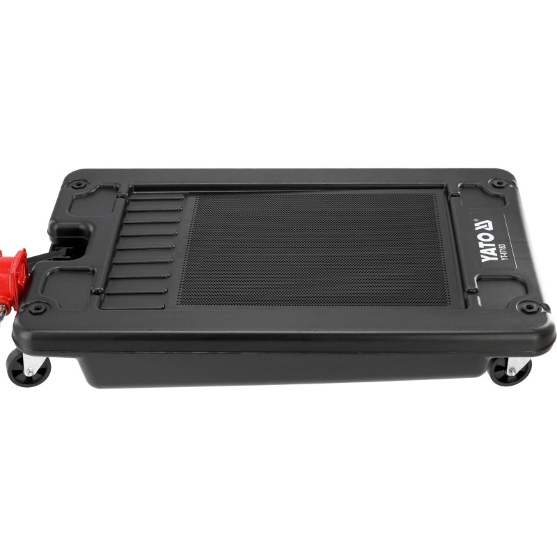 Olajleeresztő 65 literes műanyag, gurulós, tekerős olajpumpával -Yato