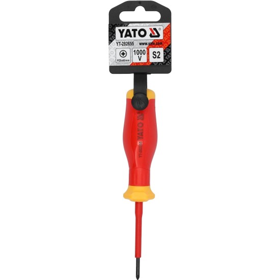 Csavarhúzó szigetelt PZ0x 60 VDE 1000V - Slim - Yato Csavarhúzó szigetelt PZ0x 60 VDE 1000V - Slim - Yato