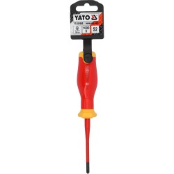 Csavarhúzó VDE 1000 V szigetelt +-/PH1x80 mm - Slim - Yato