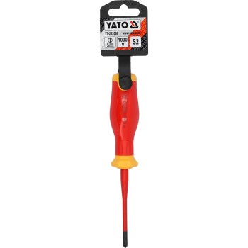 Csavarhúzó VDE 1000 V szigetelt +-/PH1x80 mm - Slim - Yato Csavarhúzó VDE 1000 V szigetelt +-/PH1x80 mm - Slim - Yato