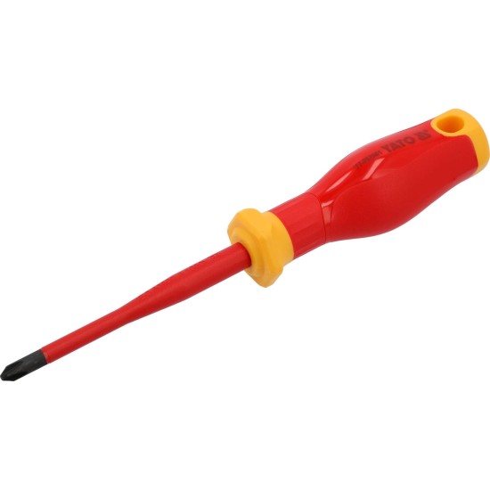 Csavarhúzó VDE 1000 V szigetelt +-/PH2x100 mm - Slim - Yato
