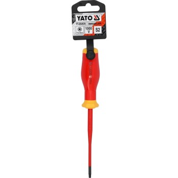 Csavarhúzó VDE 1000 V szigetelt Torx 15 x 100 mm - Slim - Yato Csavarhúzó VDE 1000 V szigetelt Torx 15 x 100 mm - Slim - Yato