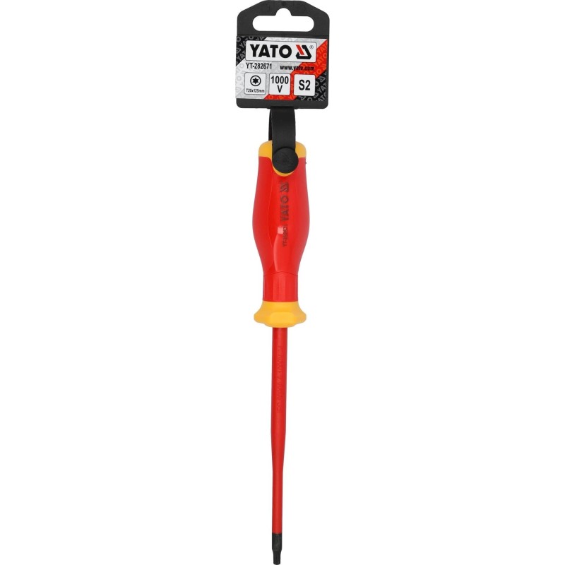 Csavarhúzó VDE 1000 V szigetelt Torx 20 x 125 mm - Slim - Yato Csavarhúzó VDE 1000 V szigetelt Torx 20 x 125 mm - Slim - Yato