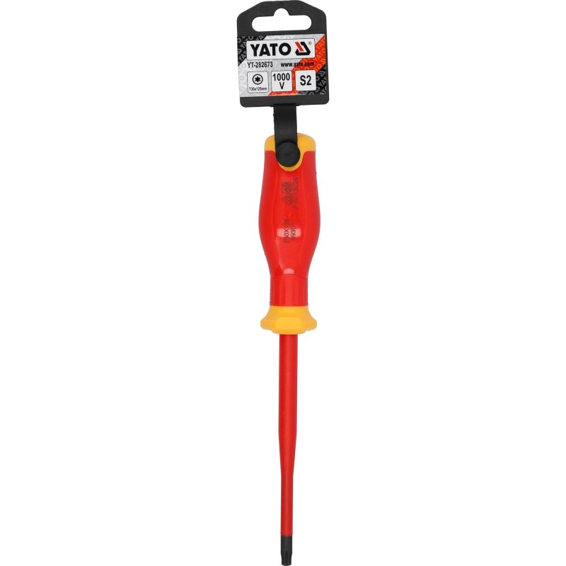 Csavarhúzó VDE 1000 V szigetelt Torx 30 x 125 mm - Slim - Yato Csavarhúzó VDE 1000 V szigetelt Torx 30 x 125 mm - Slim - Yato