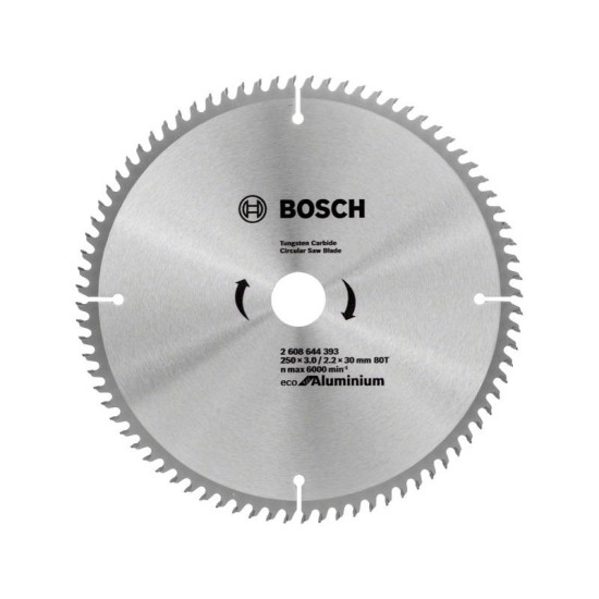 BOSCH Fűrésztárcsa alumíniumhoz 250 x 30 x 3,0 mm / 80T BOSCH Fűrésztárcsa alumíniumhoz 250 x 30 x 3,0 mm / 80T