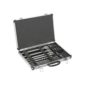 DEWALT Kőzetfúró és vésőszár készlet 15 részes kofferban SDS-Plus