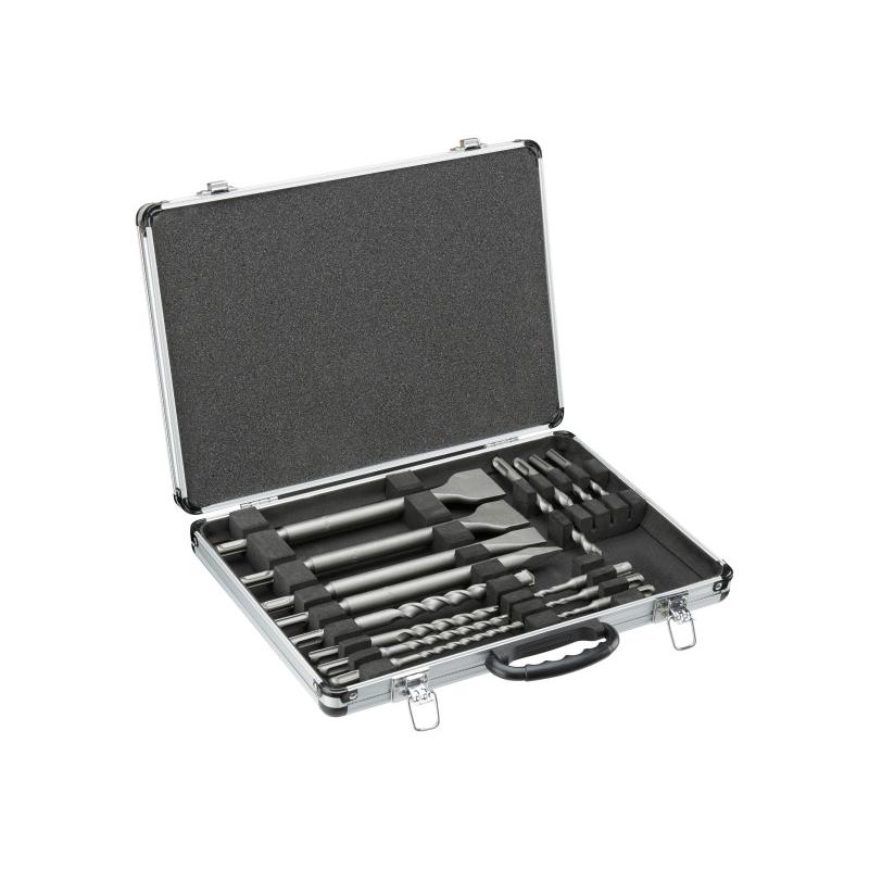 DEWALT Kőzetfúró és vésőszár készlet 15 részes kofferban SDS-Plus