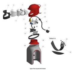Homokfúvó géphez védősisak Apollo 600 tartozék  3. Ablaktömítés - Clemco Homokfúvó géphez védősisak Apollo 600 tartozék  3. Ablaktömítés - Clemco