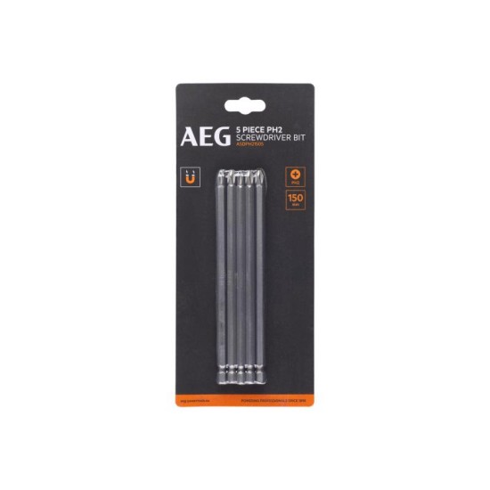 AEG Bithegy PH2 x 150 mm 1/4'' (5 db) AEG Bithegy PH2 x 150 mm 1/4'' (5 db)