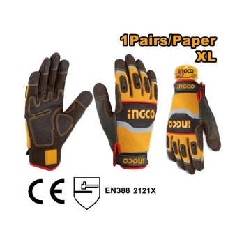 INGCO Munkavédelmi kesztyű XL erősített