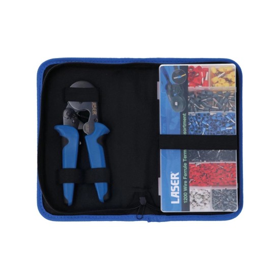 Fogó, saruzó - érvéghüvelyre DIN 0,5-10 mm2, 4 pofás - Laser Fogó, saruzó - érvéghüvelyre DIN 0,5-10 mm2, 4 pofás - Laser