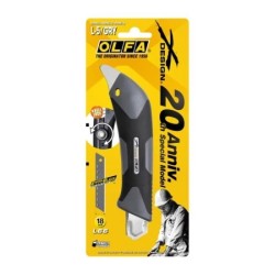 Vágókés OLFA 18 mm törh.penge, csavaros rögz. - fémfüles XD (L-5/GRY)