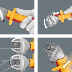 Állítható kulcs 155 mm, önbeálló 10-13 mm VDE 6004 Joker S - Wera
