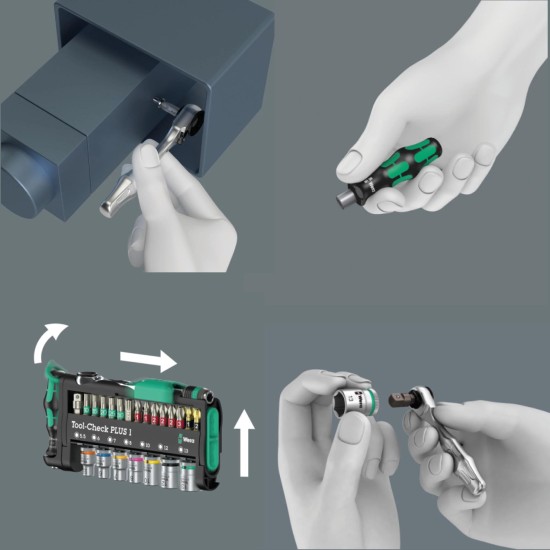 Csavarhúzó bit készlet 39 db-os - metrikus - Tool-Check Plus 1 - Wera Csavarhúzó bit készlet 39 db-os - metrikus - Tool-Check Plus 1 - Wera