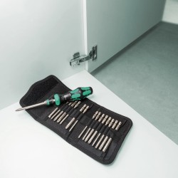 Csavarhúzó készlet 17 részes, 1/4'' cserepengékkel 60 RA-R 1 - Wera