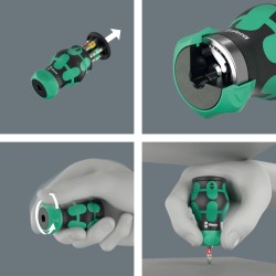 Csavarhúzó készlet marok racsnis 6in1 1/4'' Kraftform RA 1 - Wera