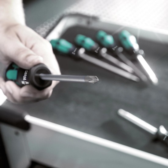 Csavarhúzó készlet 6 részes PH + SL 334/6 - falitartóval - Wera Csavarhúzó készlet 6 részes PH + SL 334/6 - falitartóval - Wera