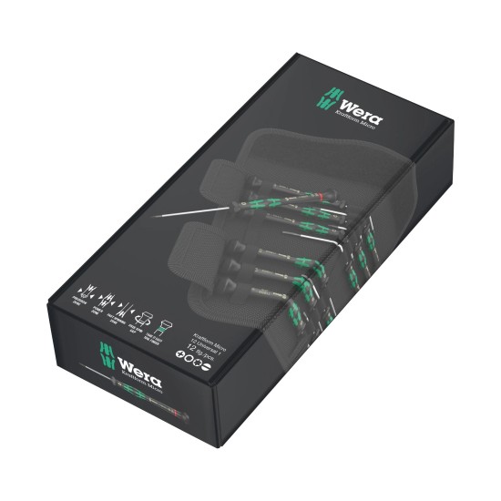 Csavarhúzó készlet, műszerész 12 db-os Kraftform Micro - Wera Csavarhúzó készlet, műszerész 12 db-os Kraftform Micro - Wera