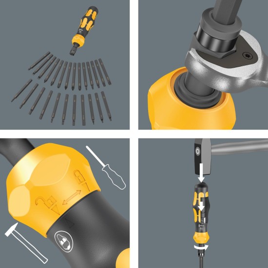Ütve csavarozó készlet 19 db-os - Kraftform 900 Set 1 - Wera