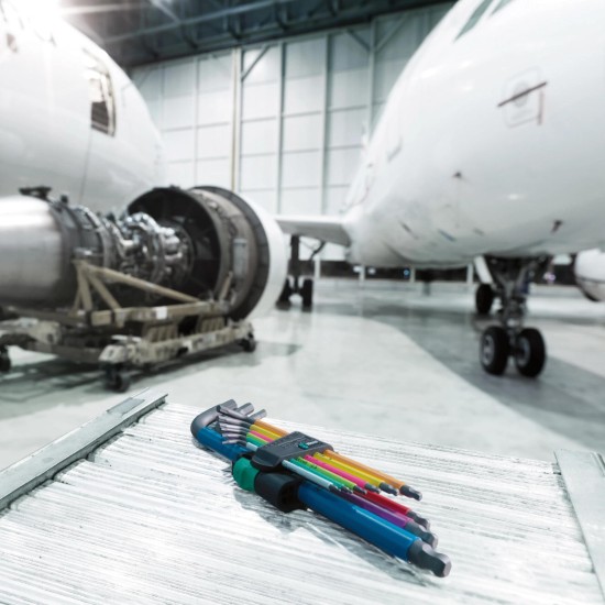 Imbuszkulcs készlet  9 db-os hosszú, gömbvégű 1,5-10 mm - HF 1 - Wera