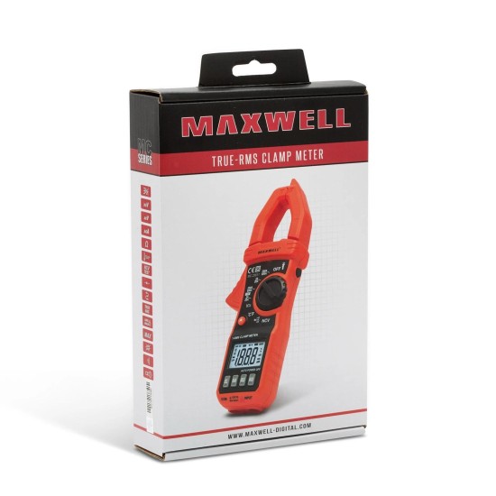 Multimeter, lakatfogós AC/DC 600V / 600A True RMS - Maxwell Multimeter, lakatfogós AC/DC 600V / 600A True RMS - Maxwell