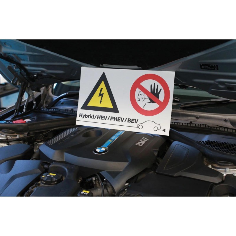 Tábla Vigyázat Nagyfeszültség / Illetéktelennek Belépni Tilos - Laser