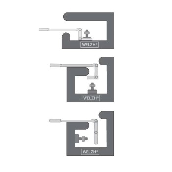 Csillag-villás racsnis-csuklós készlet 8-19 mm 12 részes - dupla csoklós