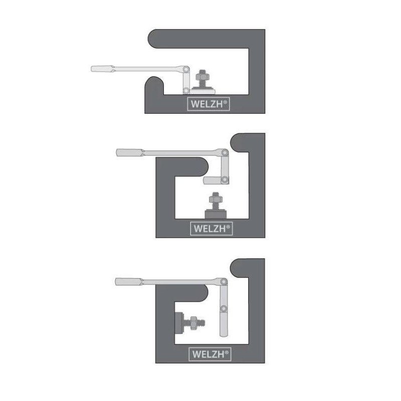 Csillag-villás racsnis-csuklós készlet 8-19 mm 12 részes - dupla csoklós