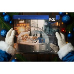 Karácsonyi szerszámkészlet ADVENTI KALENDÁRIUM 44 db-os - BGS