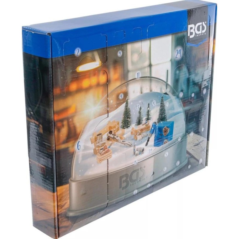 Karácsonyi szerszámkészlet ADVENTI KALENDÁRIUM 44 db-os - BGS Karácsonyi szerszámkészlet ADVENTI KALENDÁRIUM 44 db-os - BGS