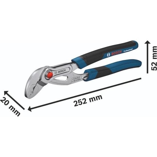 Fogó vízpumpa 250 mm 10'' - nyomógombos - Bosch