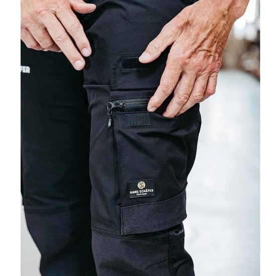 Munkaruha deréknadrág - Adonis stretch Fekete -    XL-es