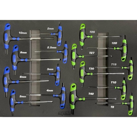 Műhelybútor SP SERIES Szett: 2640x2000x460 mm + FALAP + 268 szerszám