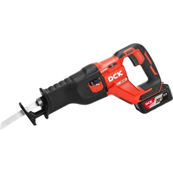 DCK Akkus szablyafűrész szénkefe nélküli 20 V (akku és töltő nélkül)