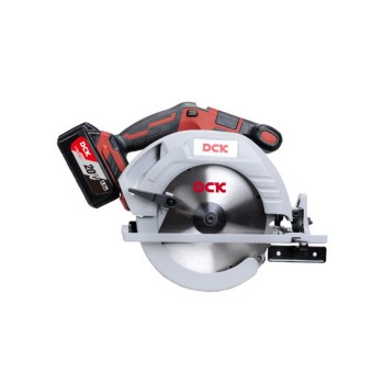 DCK Akkus körfűrész 185 mm szénkefe nélküli 20 V (1 x 4,0 Ah akku + töltő)