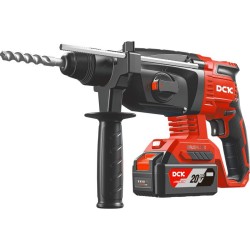 DCK Akkus kombikalapács 2,8 J SDS-Plus szénkefe nélküli 20 V (2 x 5,0 Ah akku + töltő)