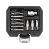 YATO Roncsoltcsavar kiszedő készlet 11 részes TORX
