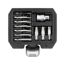 YATO Roncsoltcsavar kiszedő készlet 11 részes TORX