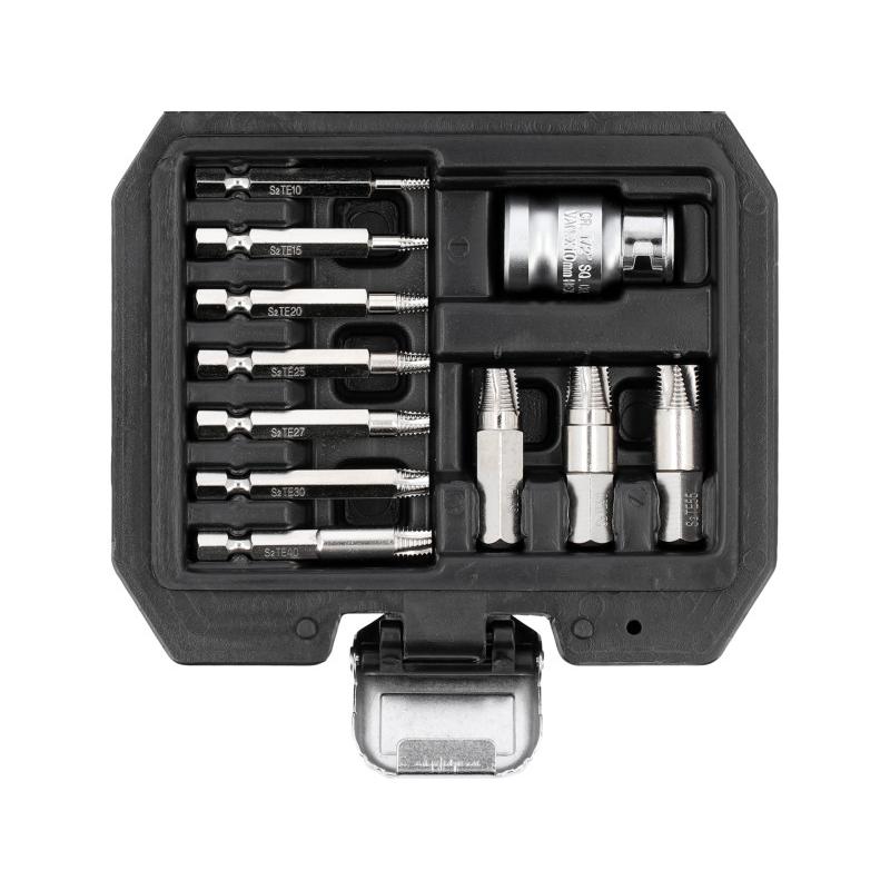 YATO Roncsoltcsavar kiszedő készlet 11 részes TORX