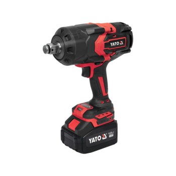 YATO Akkus ütvecsavarozó 3/4'' 2400 Nm szénkefe nélküli 18 V (1 x 6,0 Ah akku + töltő) YATO Akkus ütvecsavarozó 3/4'' 2400 Nm szénkefe nélküli 18 V (1 x 6,0 Ah akku + töltő)