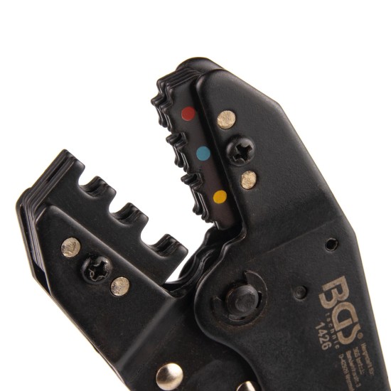 Fogó, saruzó - racsnis - szigetelt sarukhoz 0.5-1.5 / 1.5-2.5 / 4-6 mm2