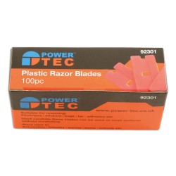 Kaparó penge MŰANYAG, egyélű pengék 100 db-os - PowerTec