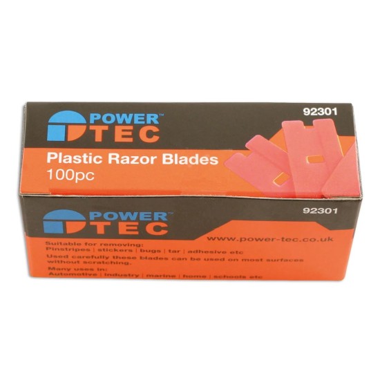 Kaparó penge MŰANYAG, egyélű pengék 100 db-os - PowerTec